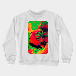 Red one Graphic Art Crewneck Sweatshirt